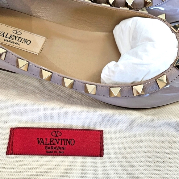 Valentino Garavani Rockstud Pointed Toe Ballerina Flat 5.5. Brand new. - Picture 4 of 15